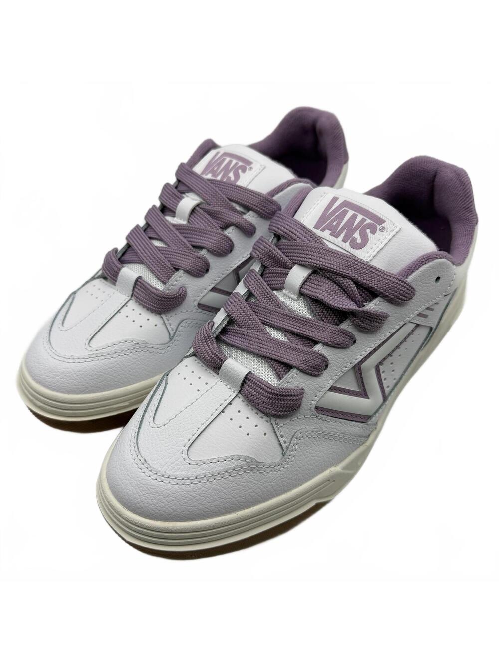 VANS Upland Vintage Leather Purple White VN000D1HPRP Women's Size 9.5